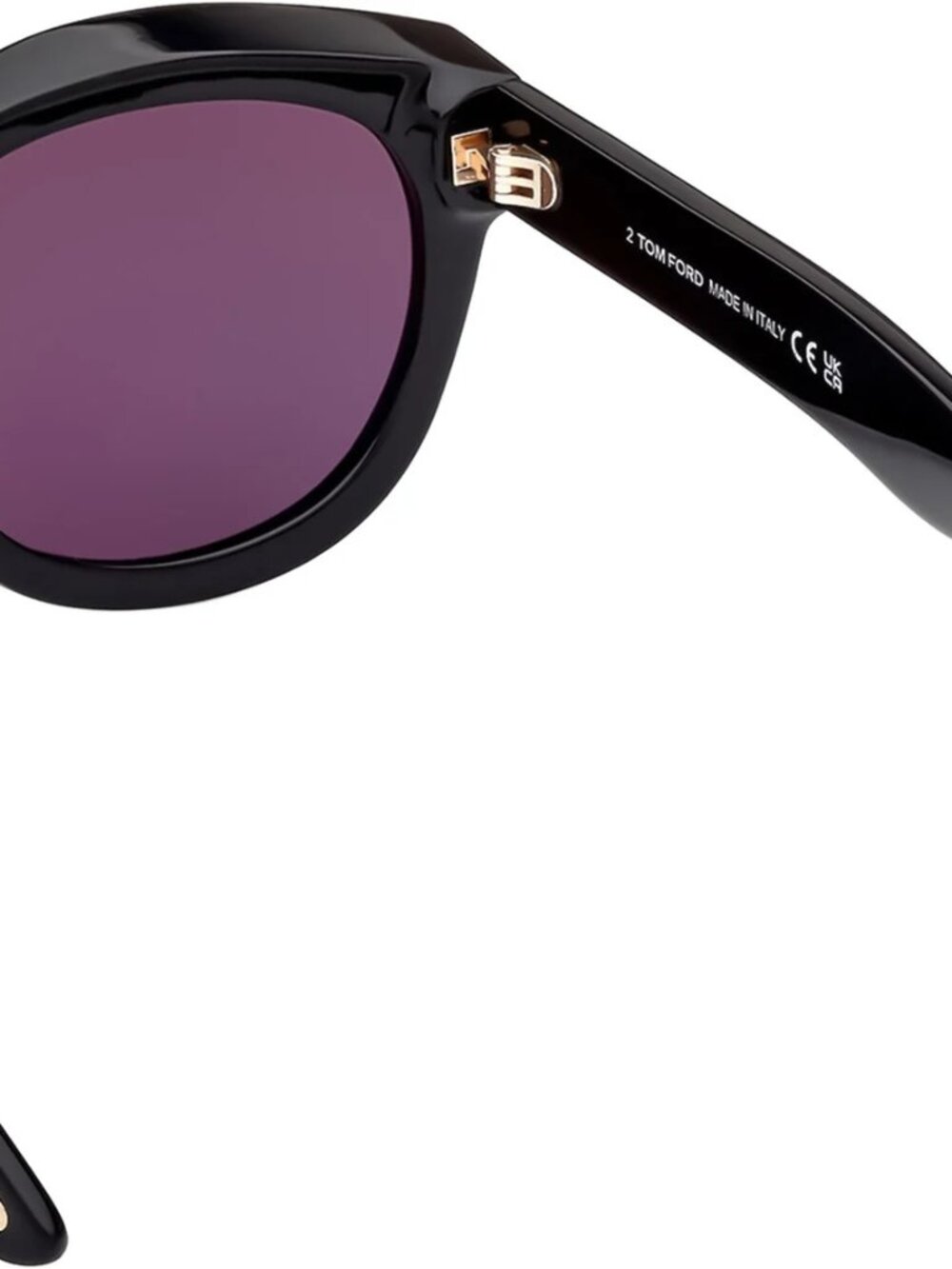 TOM FORD TAMARA-02 TF1114 01A BLACK GREY AUTHENTIC SUNGLASSES - Picture 5 of 7